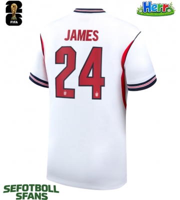 England Reece James #24 Hemmatröja VM 2026 Kortärmad